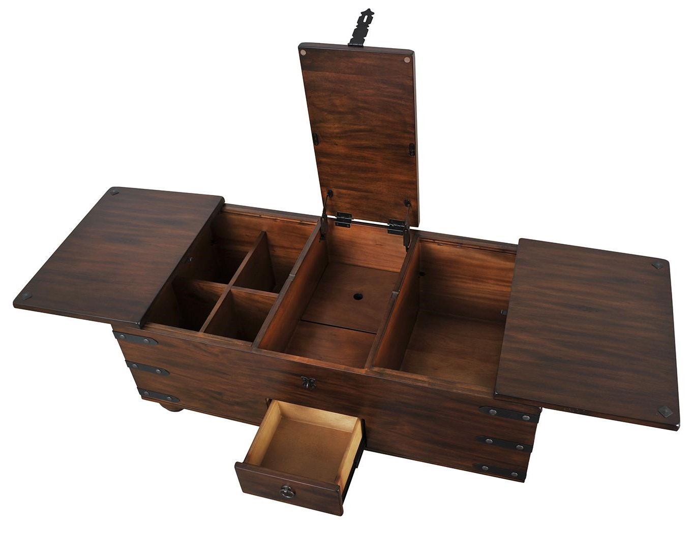 Coffee table with online wine storage